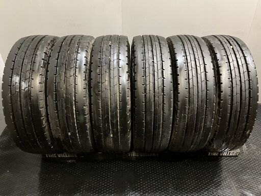 札幌発 引取OK DUNLOP ENASAVE SPLT50 225/75R16 118/116N LT 16インチ ライトトラック用 夏タイヤ 6本 19年製 バリ溝 キャンター等(TG009)  クレジットカード QR決済可能