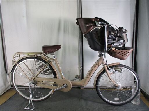 C971★限定特価★ 中古子供乗せ自転車 3人乗り対応【F22R26インチ　アンドデザイン　軽快車　3段　LEDオートライト 】