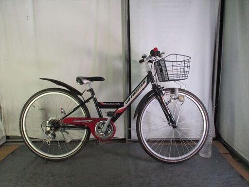 C976★10000円★整備済み 中古子供自転車 GO　FIGHTER　ブラック　JrMTB【26インチ 】