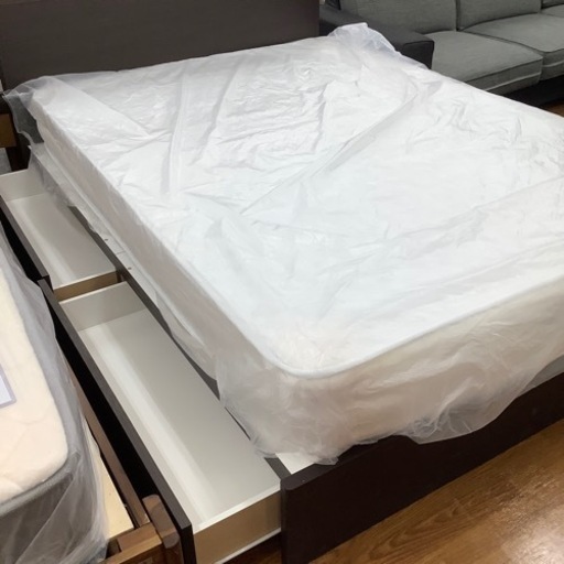 ニトリ 引き出し付きダブルベッド Nスリープ【トレファク 川越店】