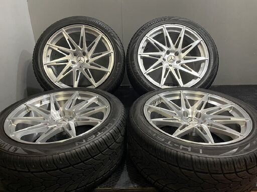 【LIONHART LH-TEN 305/40R22】夏タイヤ【T&T FORGED 99-3 22インチ 10.5J5HPCD130+30】20年製 バリ溝 ゲレンデ/Gクラス等　(VTK813) クレジットカード QR決済可能
