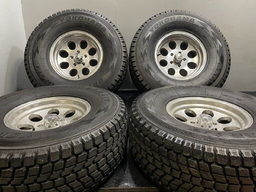 【YOKOHAMA GEOLANDAR i/T LT315/75R16 113Q】スタッドレス【ION ALLOY 16インチ 8J5HPCD127-5】バリ溝　(TD028)  クレジットカード QR決済可能