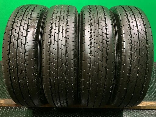 DUNLOP SP175N 195/80R15 107/105N LT 15インチ 夏タイヤ 4本 22年製 バリ溝 ハイエース キャラバン等　(MTI290) クレジットカード QR決済可能