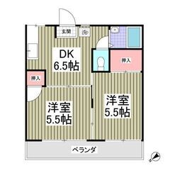 💙💙フリーレント1ヶ月付き😍敷礼０！《2DK》四街道市🐻デザイナ...