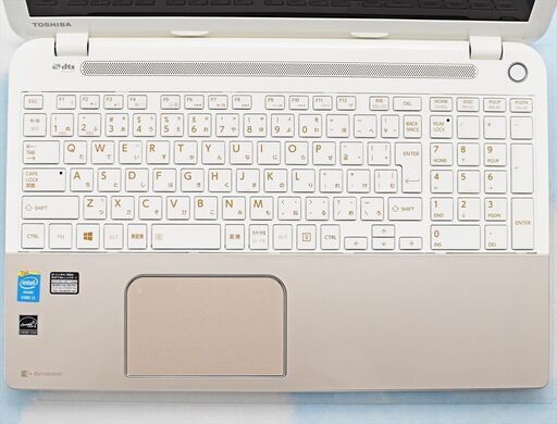 全国配送可♪ 東芝 ダイナブック 大容量 750GB HDD、Bluetooth、カメラ、マイク搭載！ 薄型 白ノートパソコン dyn