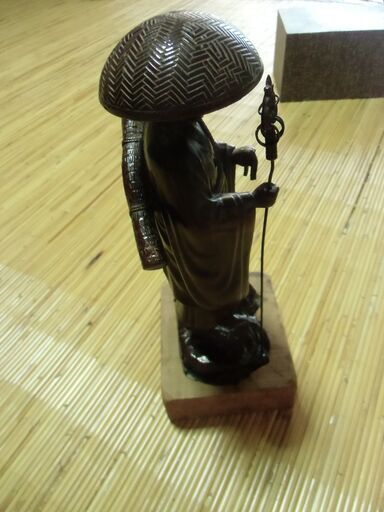 空海（弘法大師）像 合金製 牧田秀雲作 箱あり品 お譲りします。＊石川県＊美川より＊期間限定