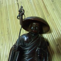空海（弘法大師）像 合金製 牧田秀雲作 箱あり品 お譲りします。＊石川県＊美川より＊期間限定の画像