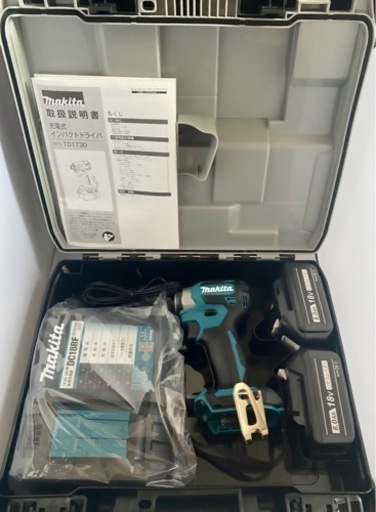 【新品】 マキタ TD173DRGX フルセット/ブラック 互換バッテリBL1860B×2、純正充電器DC18RF、ケース付