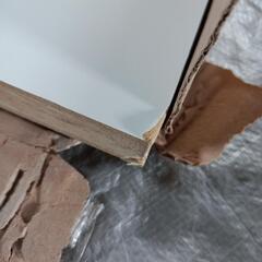 63fk 【訳あり】南海プライウッド 棚板 アートランバーOタイプ シェルホワイト 20×450×900mm O20-153-LWの画像