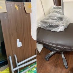 【取引済・ニトリ】L字デスク + ワークチェア エステン 机椅子2点セットの画像