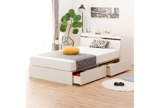 ニトリ　セミダブルベッド　フレーム&マットレスのセット販売