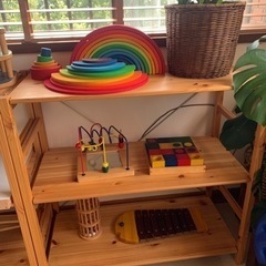 無印良品　パイン材　シェルフ