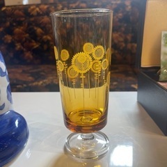 北海道  帯広  脚付きグラス  レトロ  食器  グラス  モ...
