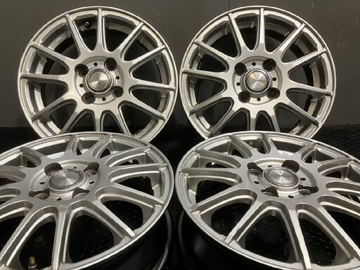 YFC GRASS グラス 社外ホイール 14インチ 4本 4.5J4HPCD100+45 タント スペーシア ekワゴン等　(VHQ030) クレジットカード QR決済可能