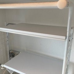 洗濯機上の空間有効活用！ランドリーラックの画像