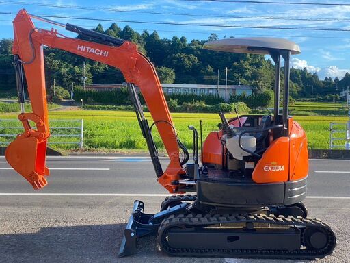【U-0057】日立　EX33U　3tクラス　ミニ油圧ショベル　ユンボ　バックホー　倍速有り　全塗装済み