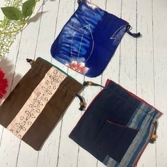 ⭐︎ハンドメイド　巾着　和生地⭐︎１つ500円の画像