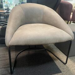 パーソナルチェア　モダン　グレー　1脚