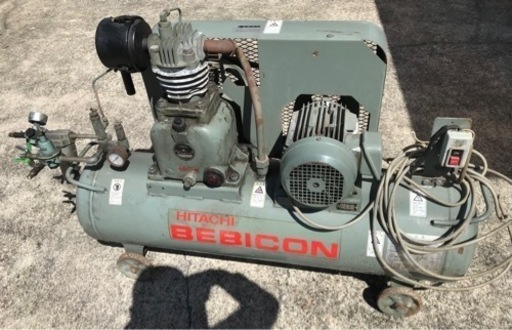 中古 格安◇日立 エアコンプレッサー ベビコン 1.5U-7VA6 60Hz ★HITACHI★ BEBICON★