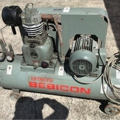 中古 格安◇日立 エアコンプレッサー ベビコン 1.5U-7VA6 60Hz ★HITACHI★ BEBICON★