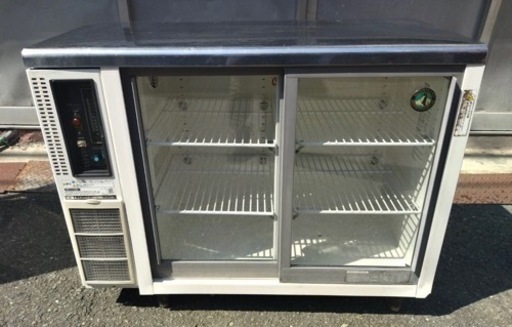 【動確済み】ホシザキ 業務用 テーブル型 冷蔵ショーケース RTS-100MTB 174L 1000×450×800 台下冷蔵庫 コールドテーブル ジョッキ グラス