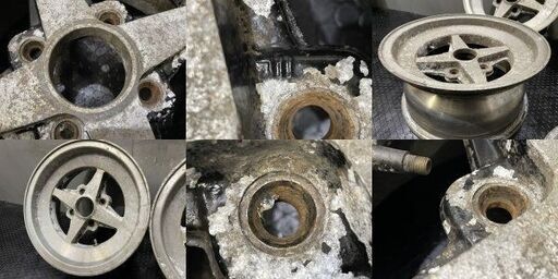 旧車ホイール WORK Equip ワーク エクイップ 14インチ 4本 6.5J4HPCD114.3約+5 希少 当時物　(VHO5
