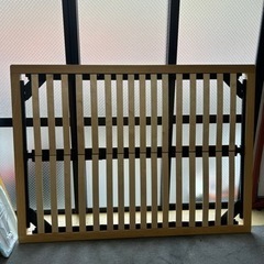 すのこベッド ダブルサイズ　木目