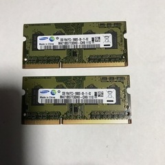  D D R3  2G B 2枚セット　メモリーカード