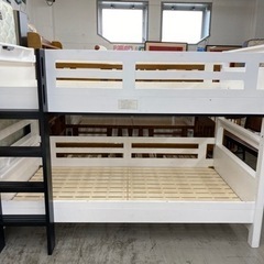 【愛品館 江戸川店】KIDS木製2段ベッド ID:153-018668-007の画像