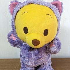 プーさん　電池で動くぬいぐるみ　猫…熊？バージョン
