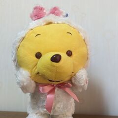 プーさん　動くぬいぐるみ　白うさぎバージョン