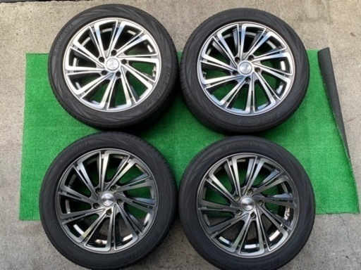 アルミ4本セット良好品17インチブラポリ