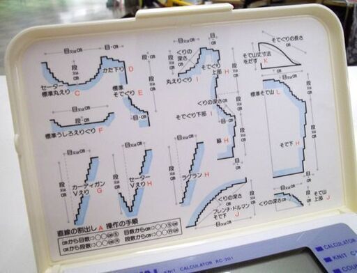  ニット電卓 RC-201 編み物 割り出し 簡易動作確認済み 箱付き 札幌市 厚別区