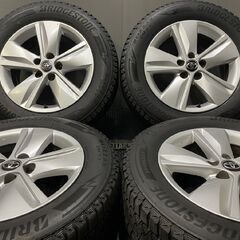 【BS BLIZZAK DM-V3 225/65R17】スタッドレス【トヨタ 60ハリアー 純正ホイール 17インチ 7J5HPCD114.3+39】20～21年製 バリ溝　(VTL794)  クレジットカード QR決済可能