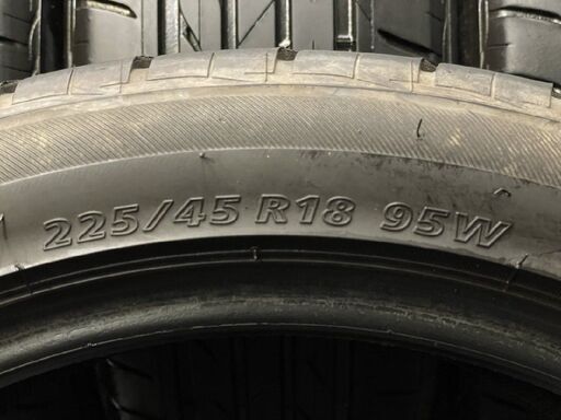 BS BRIDGESTONE NEXTRY 225/45R18 18インチ 夏タイヤ 4本 20年製 バリ溝 ミニクロスオーバー クラ
