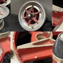 超希少 旧車ホイール SSR STAR FORMULA スターフォーミュラ 13インチ 4本 6J4HPCD100約+12 当時物　(VHF401) クレジットカード QR決済可能の画像