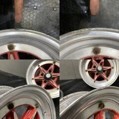 超希少 旧車ホイール SSR STAR FORMULA スターフォーミュラ 13インチ 4本 6J4HPCD100約+12 当時物　(VHF401) クレジットカード QR決済可能の画像