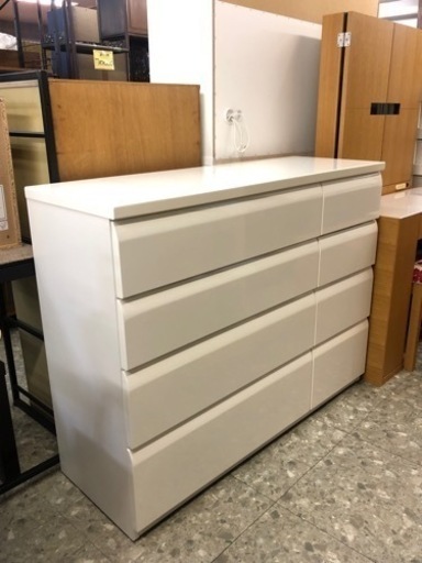 アウトレット ホワイトチェスト ホワイトチェスト（高さ約137㎝×横幅88