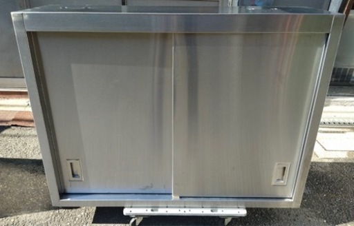 業務用 スライド 壁付けキャビネット 天吊キャビネット 1200×350×900 収納庫 吊戸棚 吊り棚 置き棚 厨房機材 吊戸棚 収納棚 食器棚 大阪