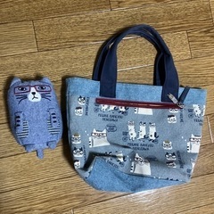 ねこざわトートとねこざわぬいぐるみセットの画像
