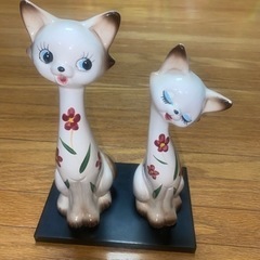 猫　オブジェ　置物