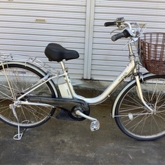 152 ヤマハ新機種電動アシスト自転車pas26インチ シルバーアルミボディー