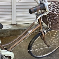 154 パナソニック新機種電動アシスト自転車vivi 26インチ ブラウンボディー