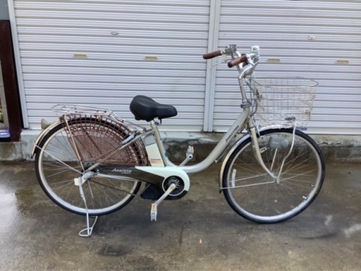 155 ブリヂストン新機種電動アシスト自転車assista26インチシルバーアルミボディ