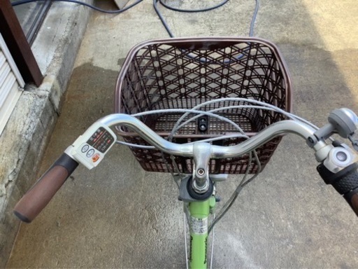 157 パナソニック新機種電動アシスト自転車viviDX26インチキミドリボディー