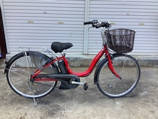158 ヤマハ新機種電動アシスト自転車pas natura26インチ レッドアルミボディ