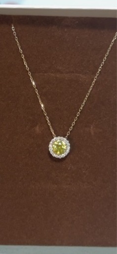 ［値下げ中]新品未使用⭐️希少石スフェーン18金PGネックレス
