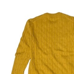 【UNIQLO】コットンカシミヤケーブルクルーネックセーター Mサイズ（長袖）の画像