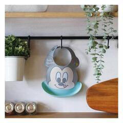 【値下げ】ベビーミッキー お食事スタイ シリコンエプロン 食べこぼしキャッチの画像