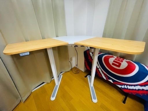 FITUEYES 昇降デスク スタンディングデスク L字型